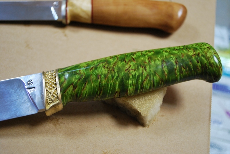 Изготовление рукояти ножа из дерева